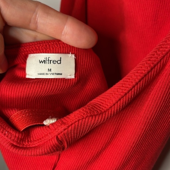 Wilfred Red Ribbed Bodysuit - Picture 5 of 7